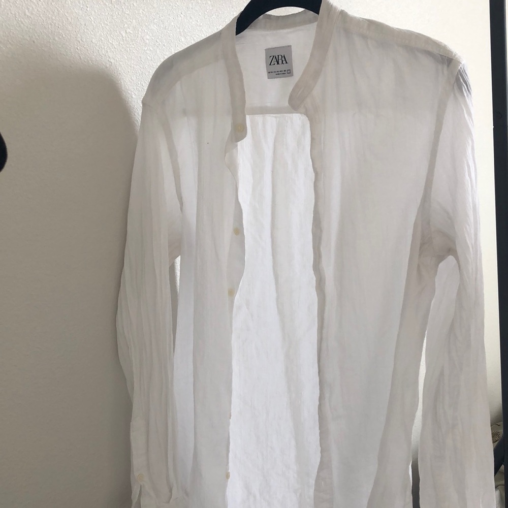 Zara long sleeve breezy button down